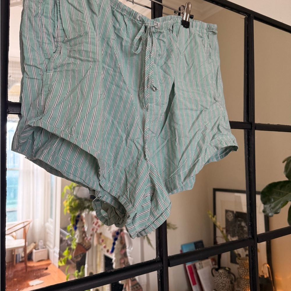 Madewell Mint Green Striped Garment